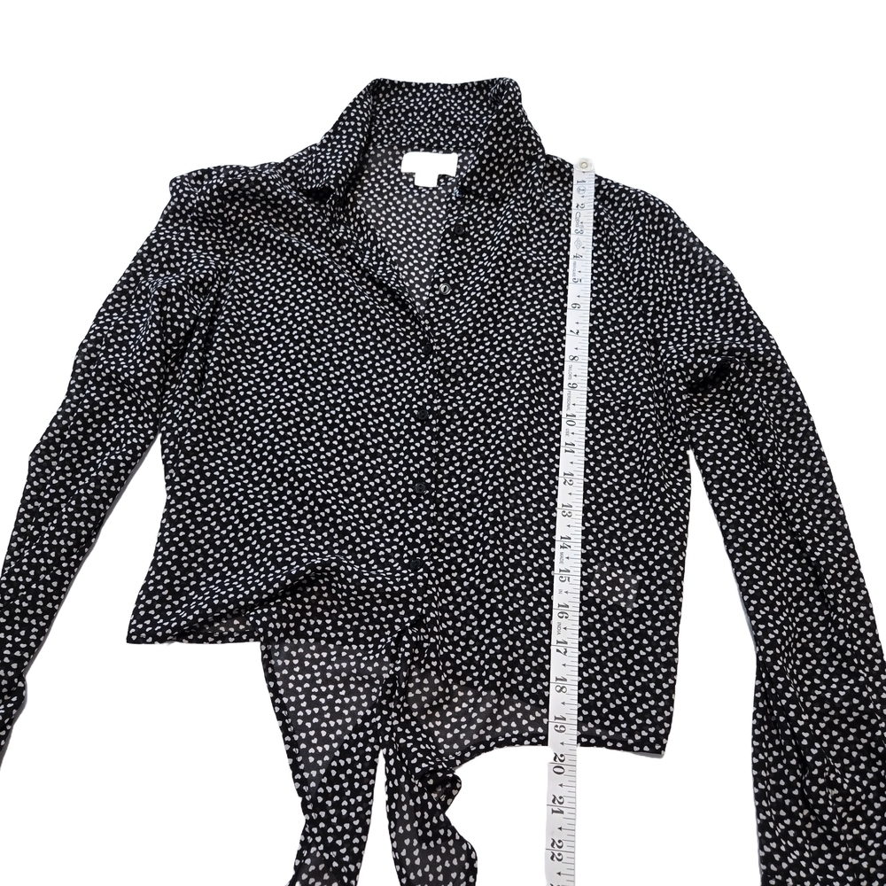 Black and White Polka Dot Blouse - Picture 7 of 13